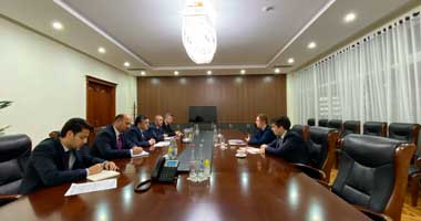 Мулоқоти дуҷонибаи Раиси Раёсати БДА ҶТ «Амонатбонк» бо намояндагии Фонди хазинаҳои амонатгузории Олмон оид ба ҳамкориҳои байналмилалӣ «Шпаркассен»